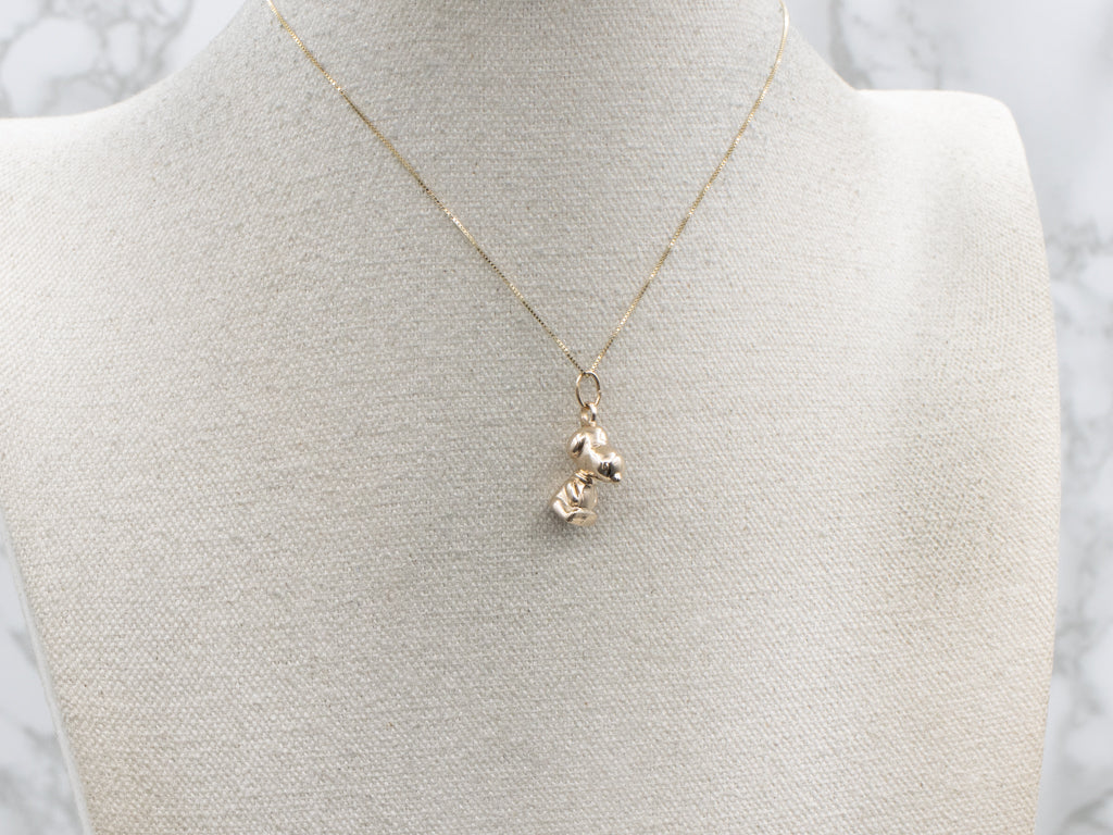 Iconic 18-Karat Yellow Gold Snoopy Charm Pendant