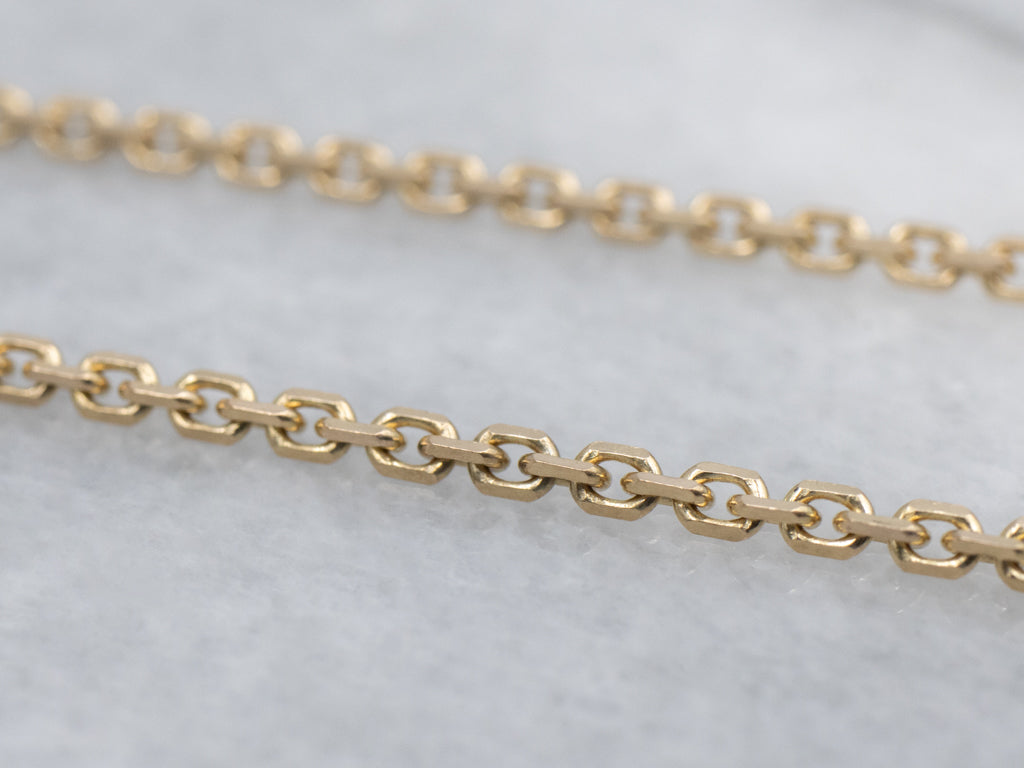 Italian Gold Cable Chain with Lobster Clasp