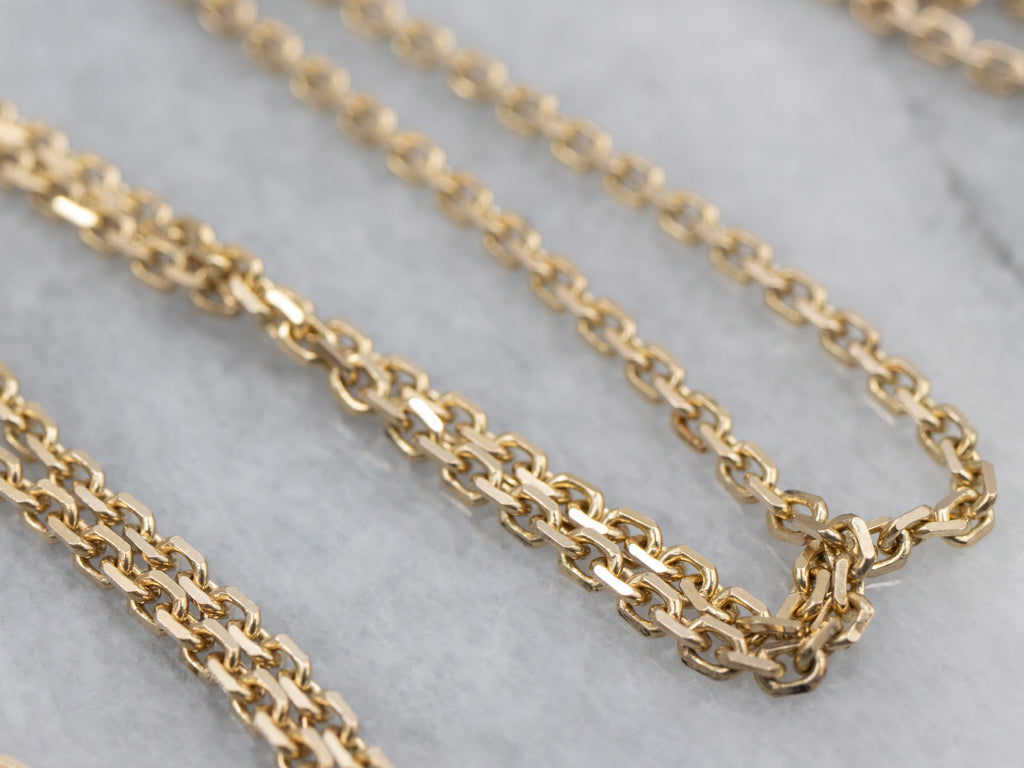 Italian Gold Cable Chain with Lobster Clasp