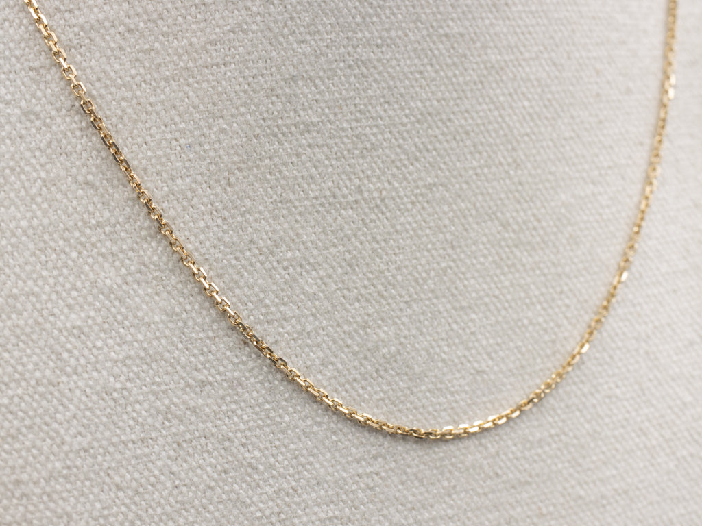 Italian Gold Cable Chain with Lobster Clasp