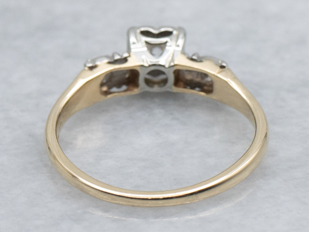 Vintage Three Stone Jabel Engagement Ring