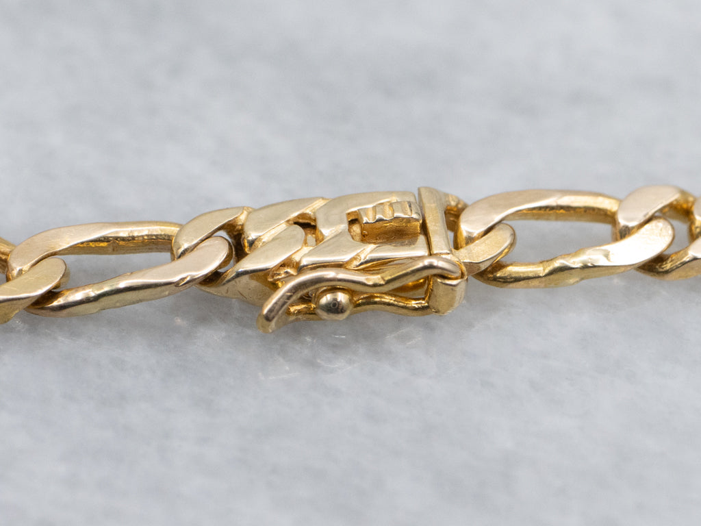 Thick 18-Karat Yellow Gold Curb Chain