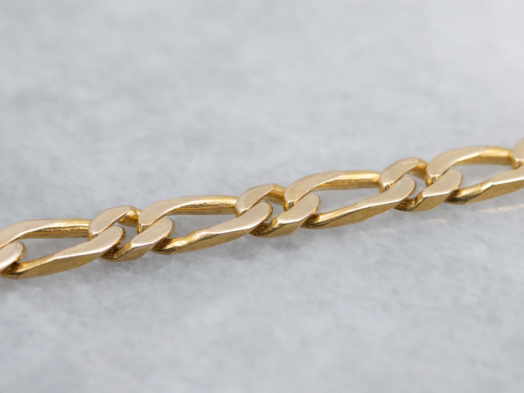 Thick 18-Karat Yellow Gold Curb Chain