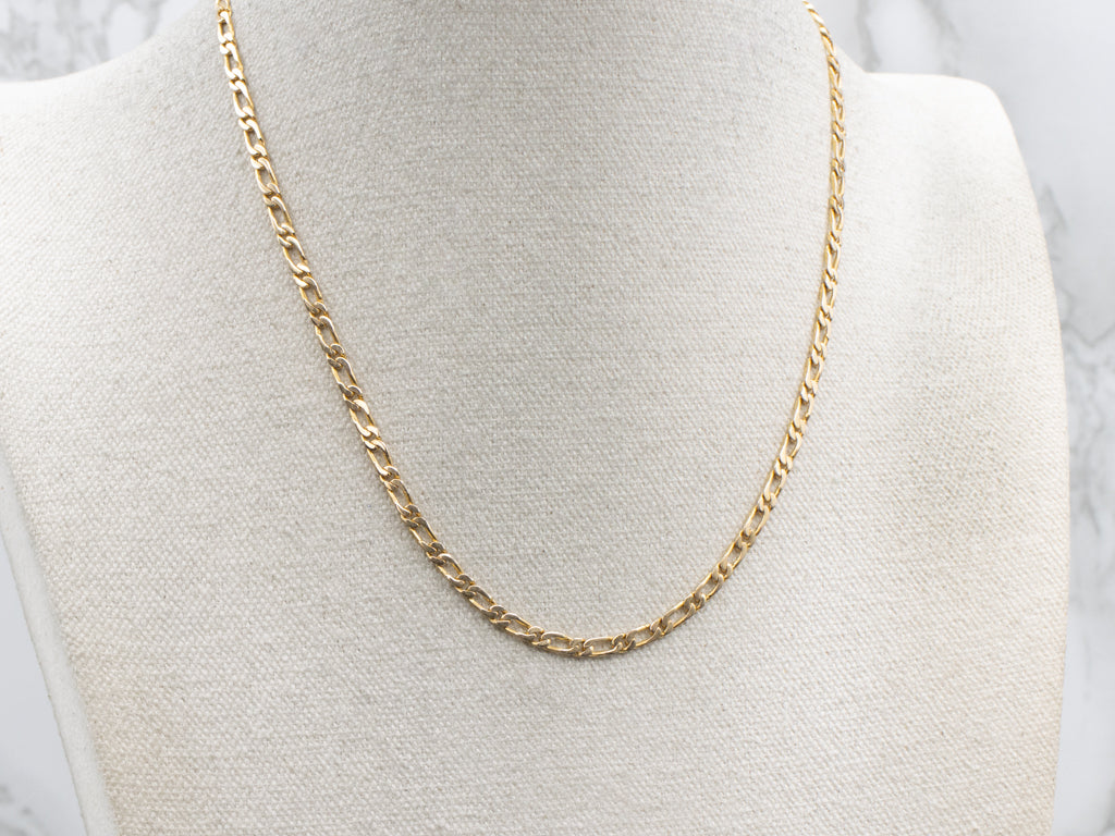 Thick 18-Karat Yellow Gold Curb Chain
