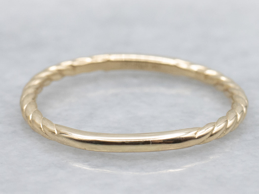 Twisting Gold Diamond Band