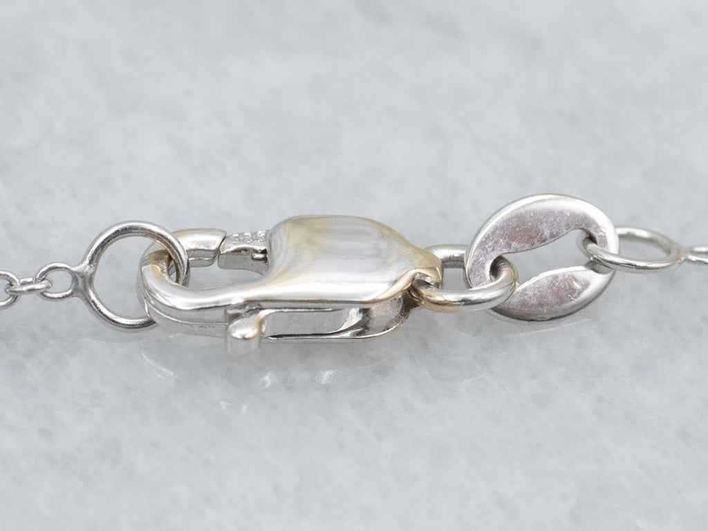 Citrine and Synthetic Alexandrite Gemstone Bar Pendant Necklace