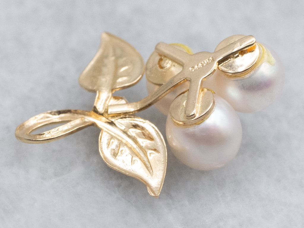 Saltwater Pearl and Diamond Berry Bunch Pendant