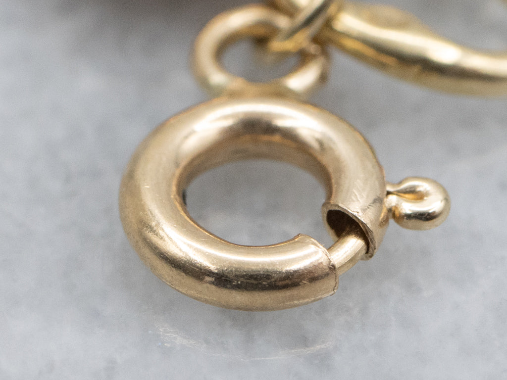 Gold Key to My Heart Charm Pendant