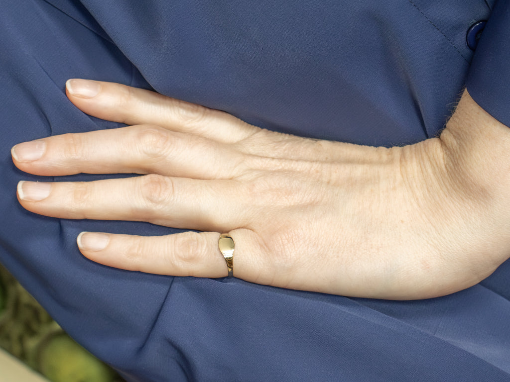 Vintage Yellow Gold Signet Ring
