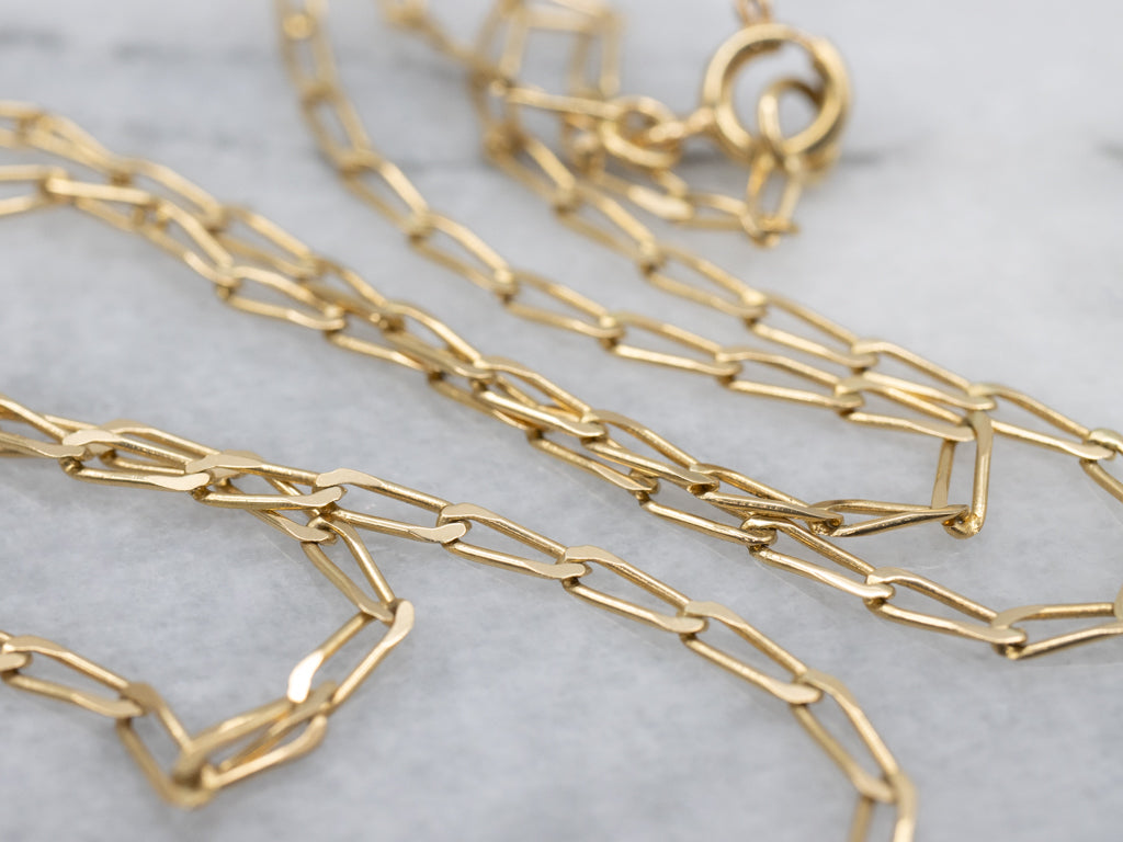 Diamond and Sapphire Gold Curb-Link Necklace