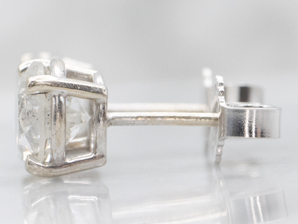 Stunning Round Brilliant Diamond Stud Earrings