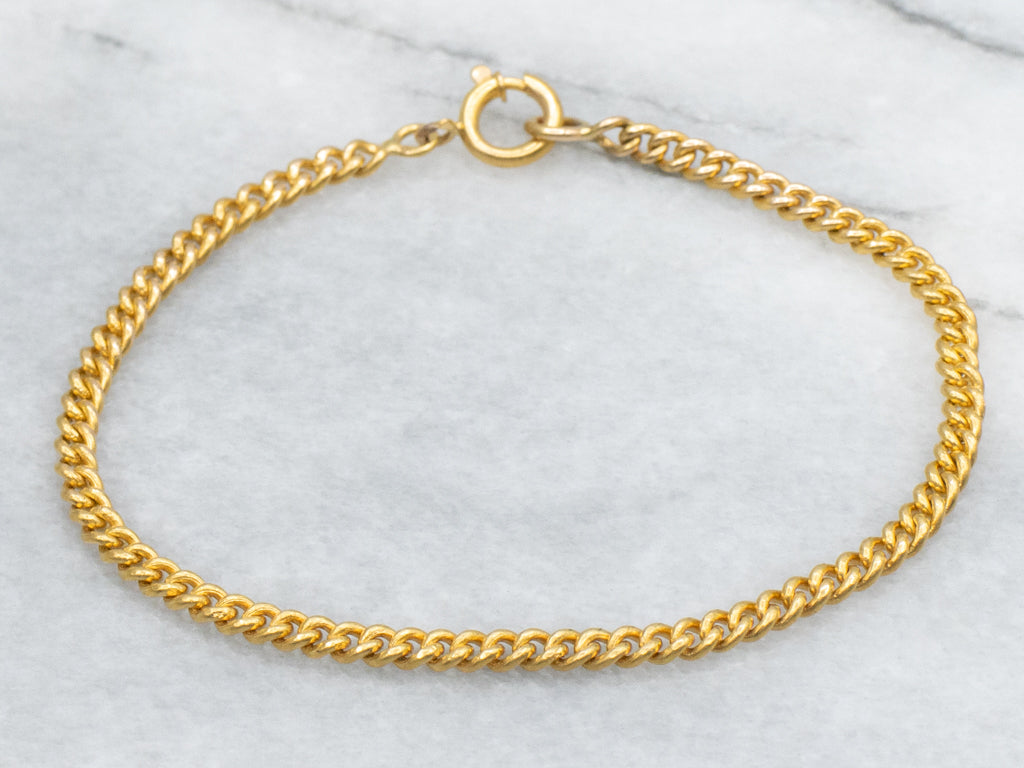 Rich 800 Gold Curb-Link Bracelet