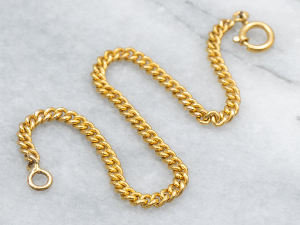 Rich 800 Gold Curb-Link Bracelet