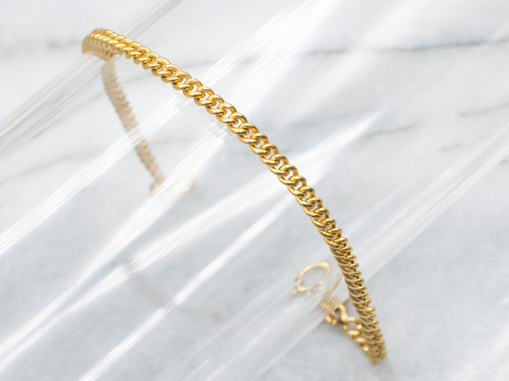 Rich 800 Gold Curb-Link Bracelet