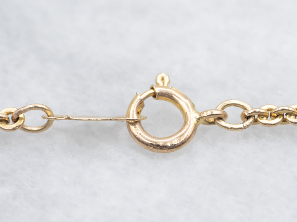 Antique Floral Seed Pearl Gold Belle Époque Necklace