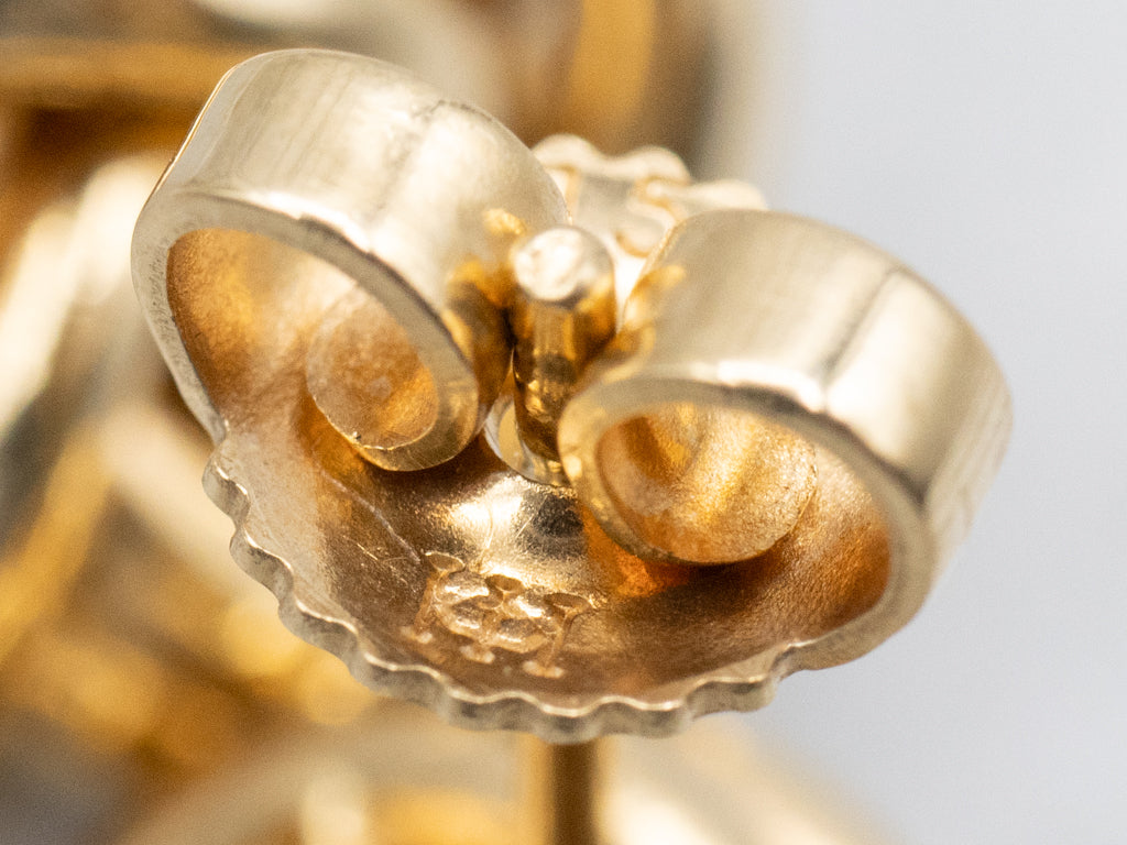 Vintage 18-Karat Yellow Gold Knot Stud Earrings