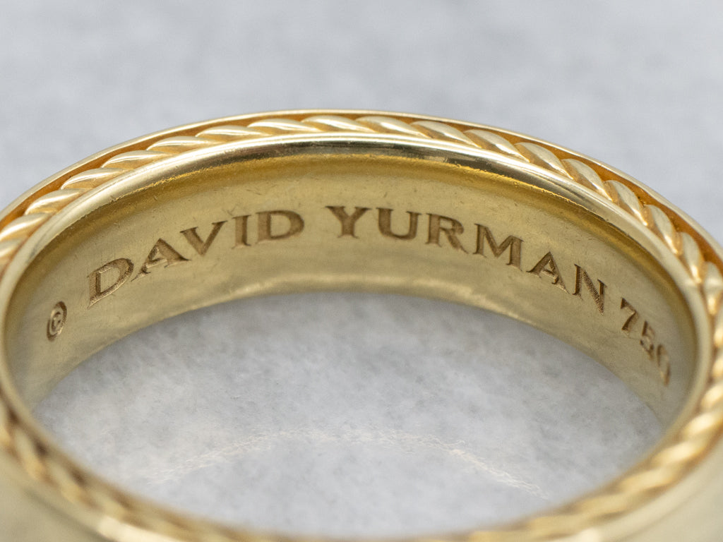 Men's 18-Karat Yellow Gold Streamline Band