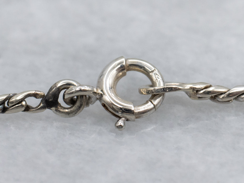 Sparkling White Gold Bezel-Set Diamond Halo Necklace