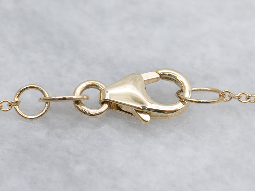 Simple Gold Cross Pendant Necklace