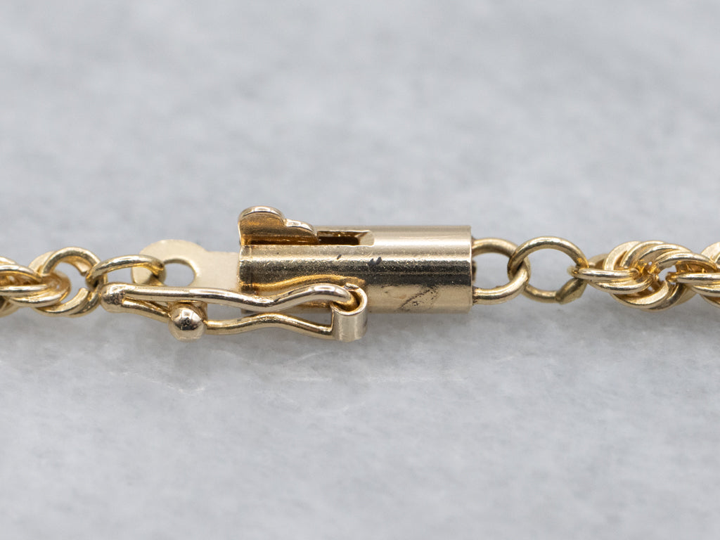 Modernist Gold and Diamond Sweetheart Necklace