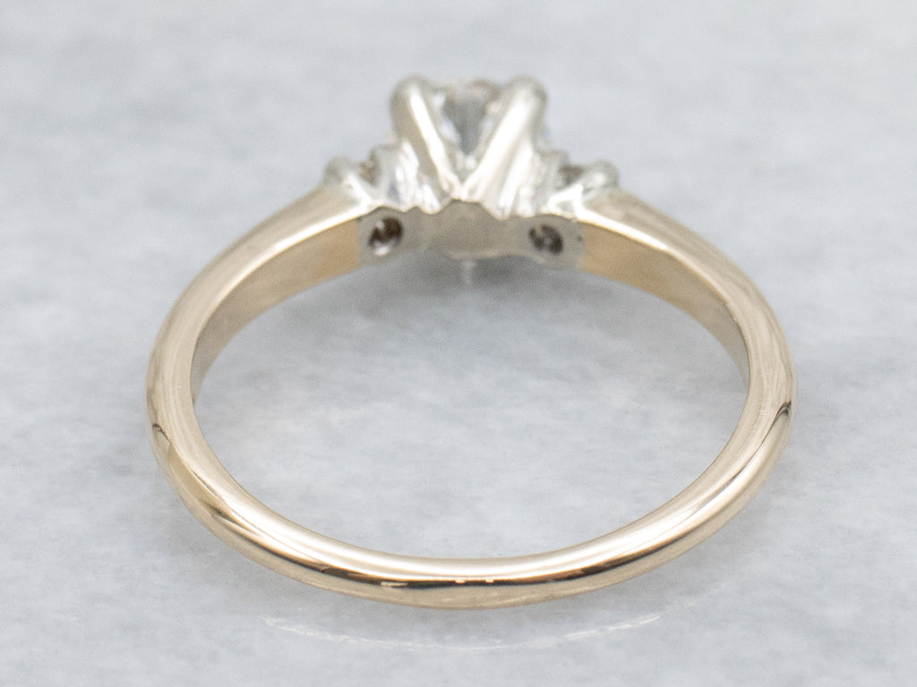 Three Stone Brilliant Diamond Engagement Ring