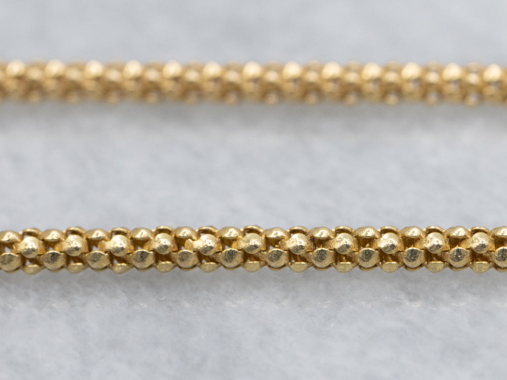 Freshwater Pearl Drop Italian Gold Lariat Necklace