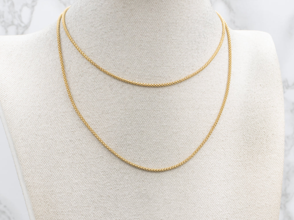 Freshwater Pearl Drop Italian Gold Lariat Necklace