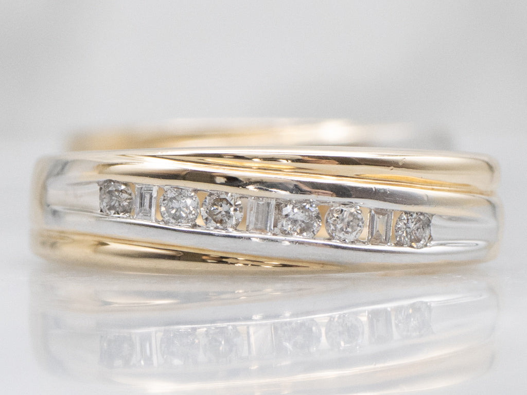 Channel-Set Mix-Cut Diamond Huggie Hoop Earrings