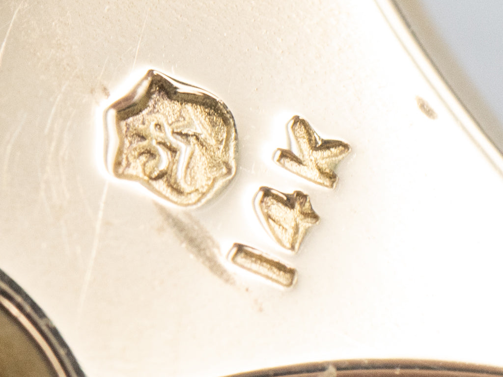 Old Mine Cut Diamond Antique Gold Shooting Star Drop Pendant