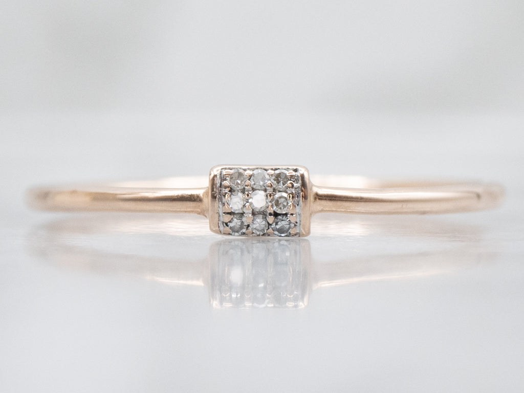 Rose Gold Diamond Cluster Ring