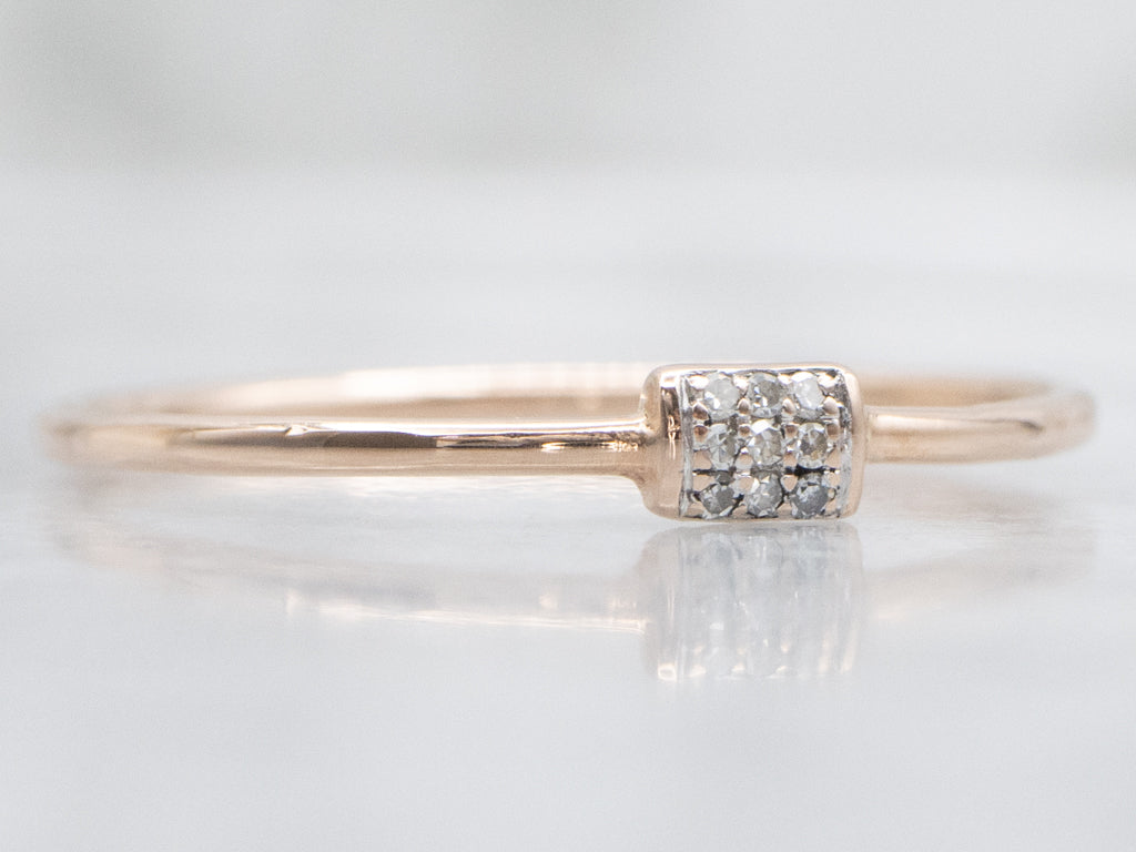 Rose Gold Diamond Cluster Ring