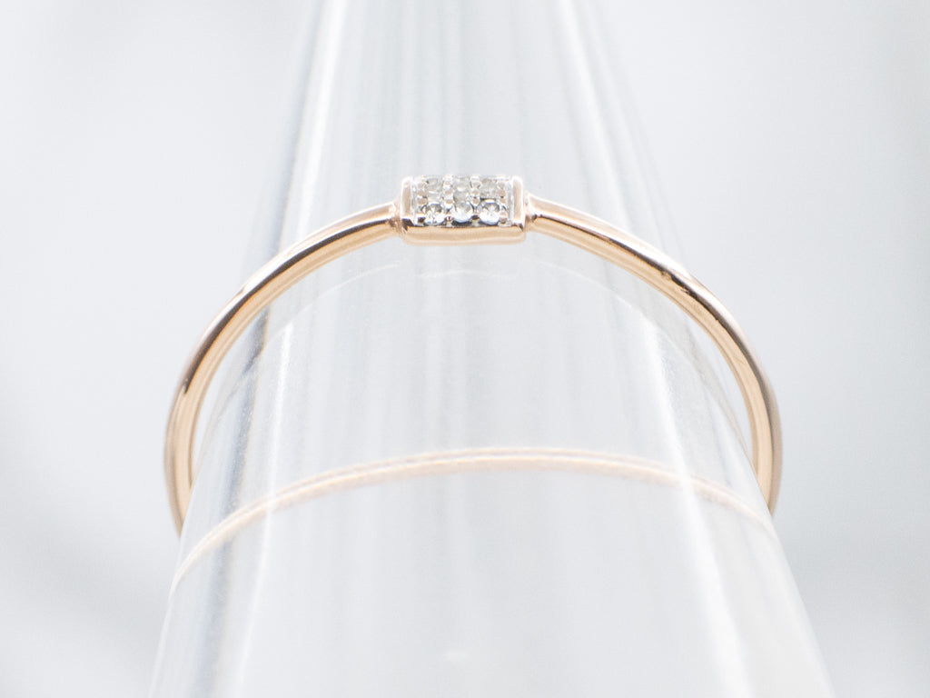 Rose Gold Diamond Cluster Ring