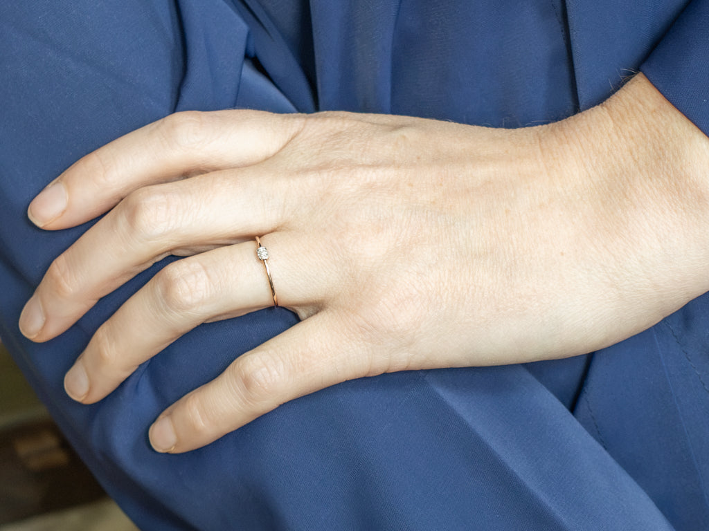 Rose Gold Diamond Cluster Ring