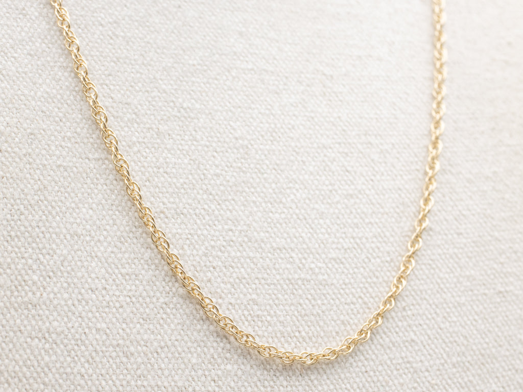 Loose Yellow Gold Rope Link Chain