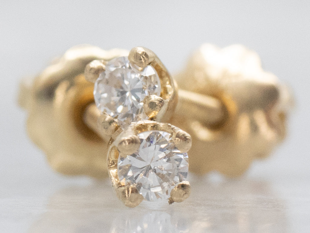 Classic Round Brilliant Diamond Stud Earrings