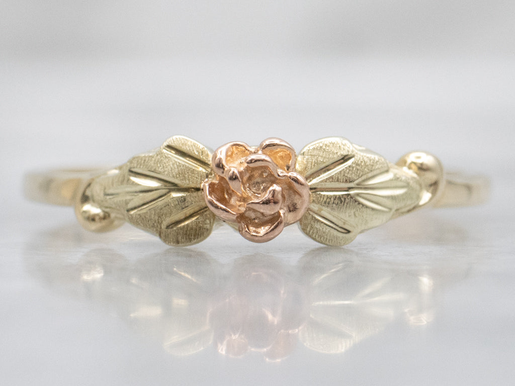 Mid-Century Rose Blossom Floral Band