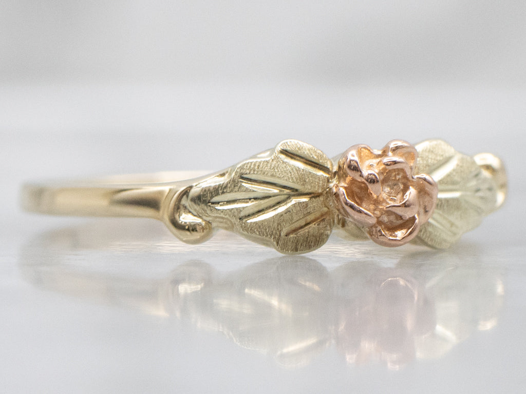 Mid-Century Rose Blossom Floral Band