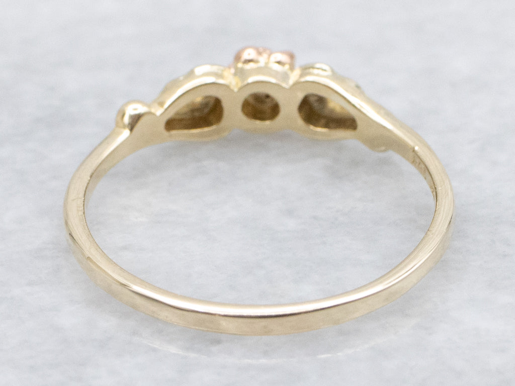 Mid-Century Rose Blossom Floral Band