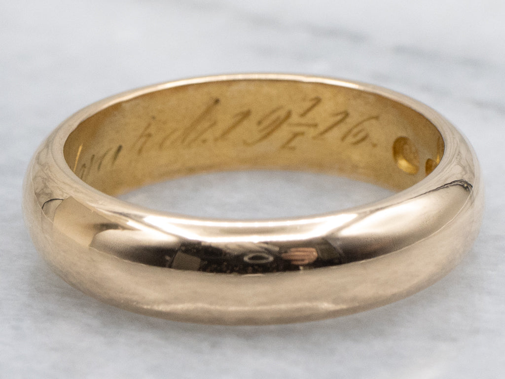 1920s Antique 18-Karat Gold Band