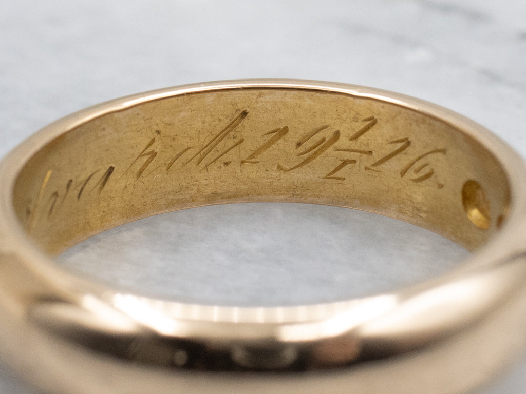 1920s Antique 18-Karat Gold Band
