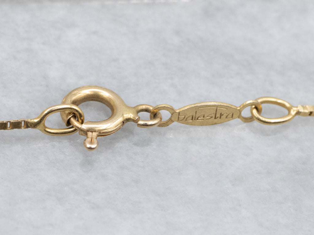 Italian Gold Box Chain with Spring Ring Clasp