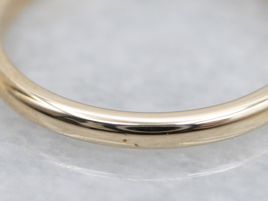 Simple Mini Yellow Gold Band