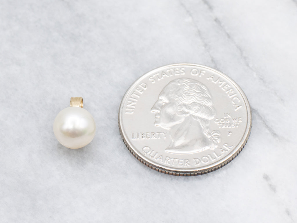 Saltwater Pearl Yellow Gold Pendant