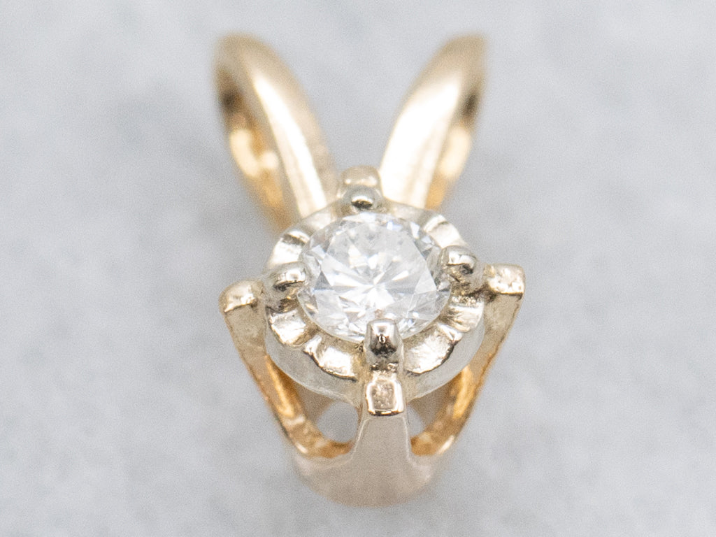 Twinkling Diamond Solitaire Pendant
