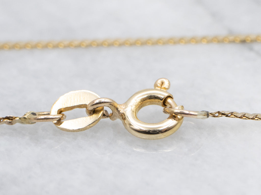 Italian 14-Karat Yellow Gold Serpentine Chain