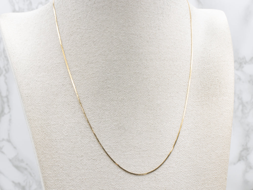 Italian 14-Karat Yellow Gold Serpentine Chain