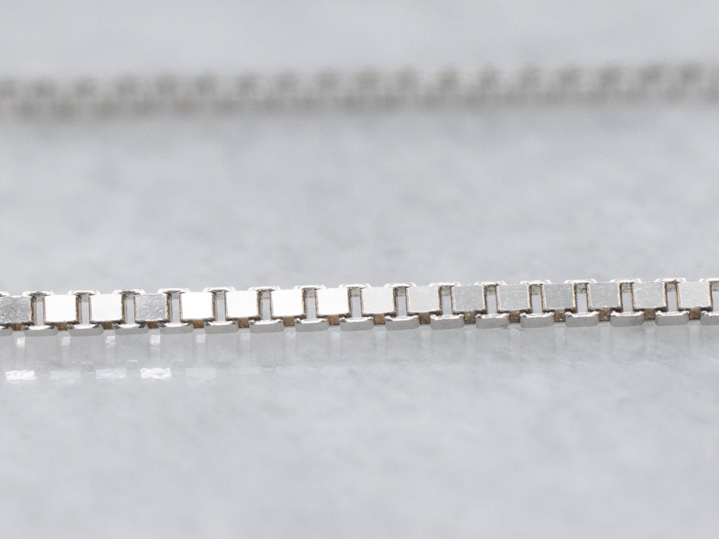 Italian 14-Karat White Gold Box Chain