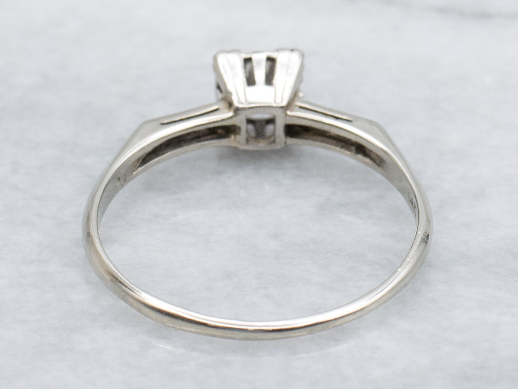 Vintage 1950s European/Transitional Cut Diamond Engagement Ring