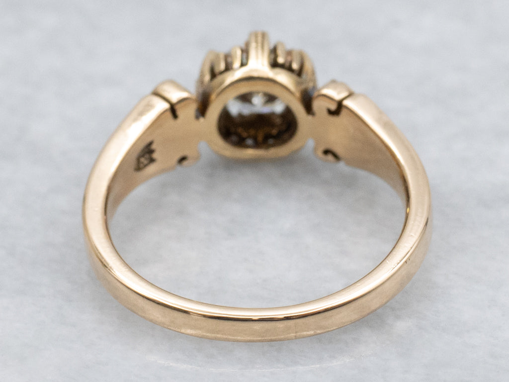 Victorian Era Brilliant Diamond Solitaire Engagement Ring