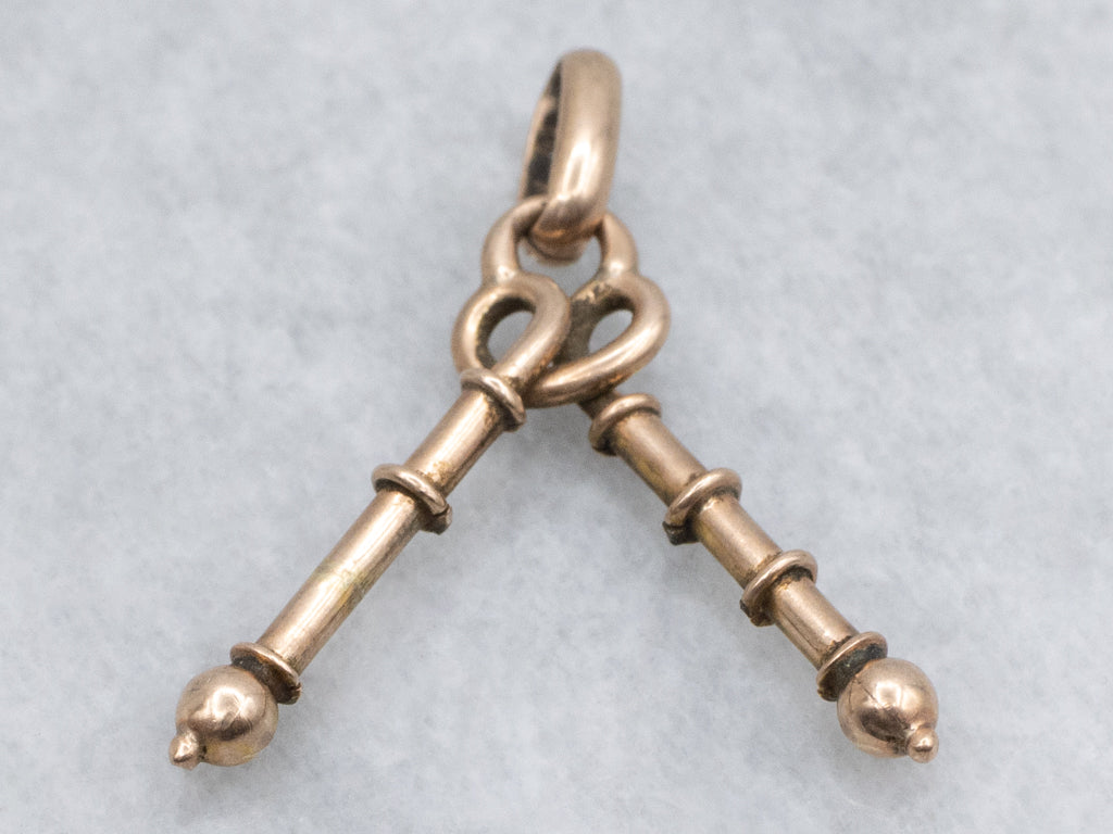Georgian-Era Double-Ended Crank Pocket Watch Key Fob